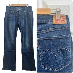 Levi’s Curvy Size 32 Blue Bootcut Jeans 31.5 Inch Inseam Style 57970